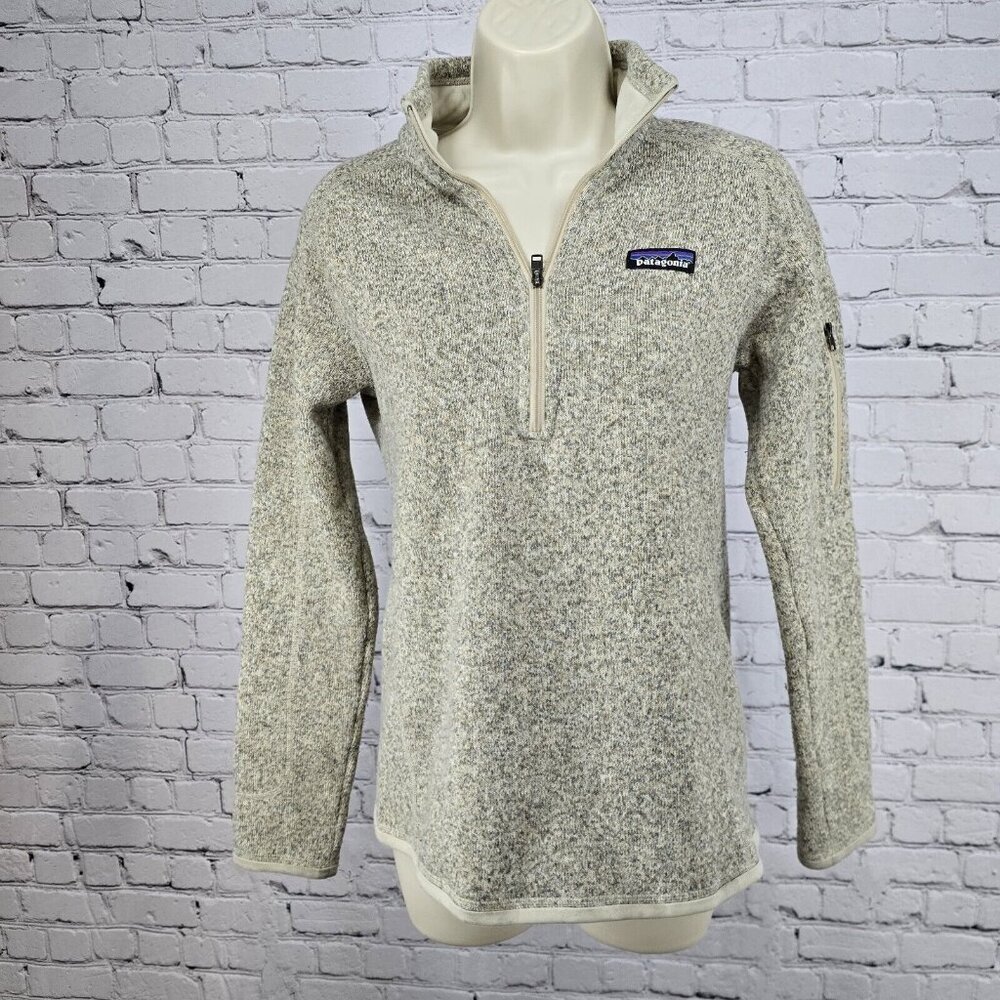Patagonia Tan Speckled 1/4 Zip Pullover Dell World Golf Championship Women’s S